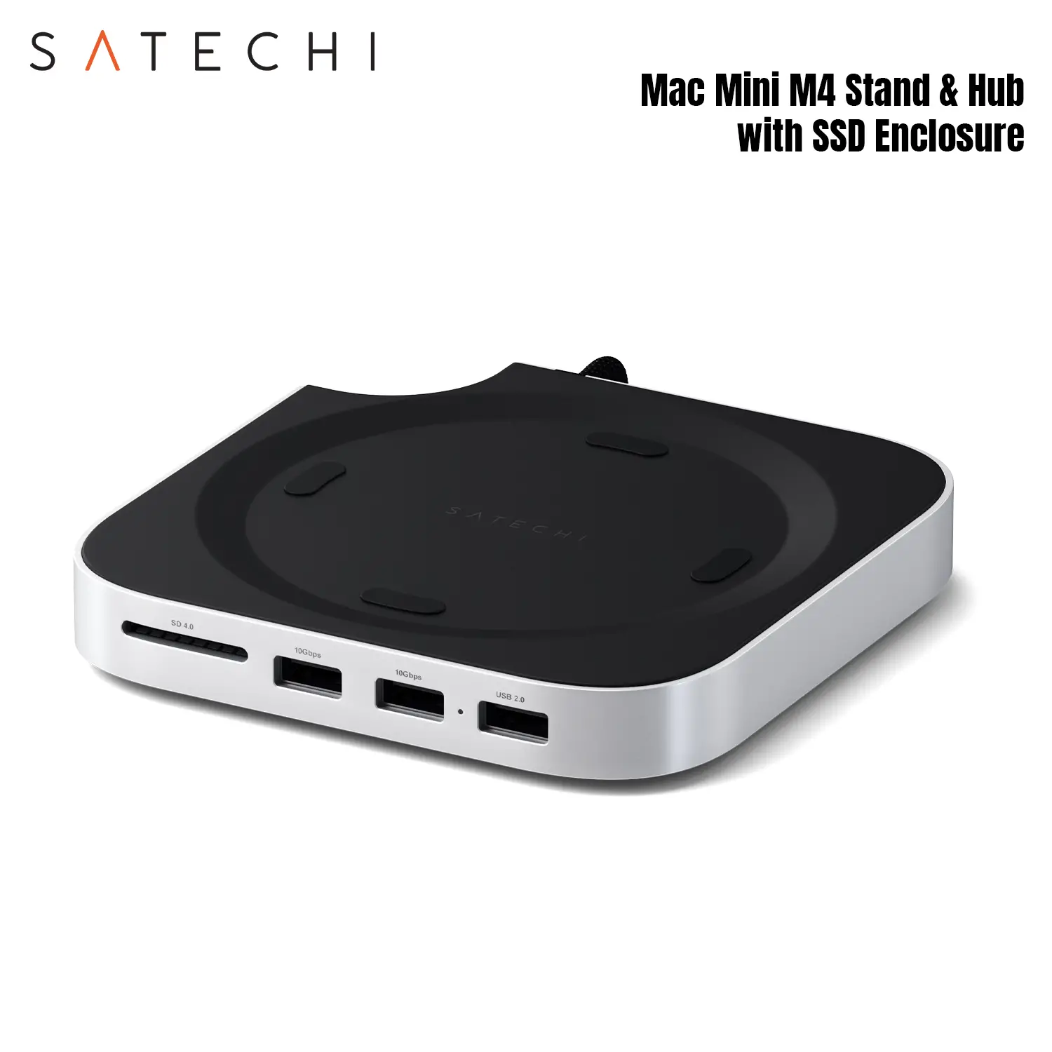 Aluminum Stand and Hub for Mac Mini M4 Satechi USB A Port with SSD ...