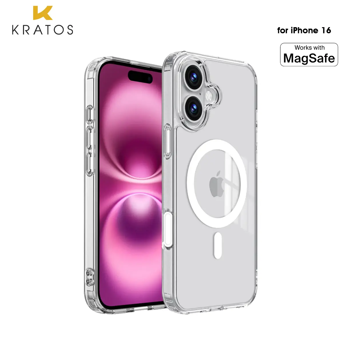 Kratos Premium Phone Case iPhone 16 - Clear