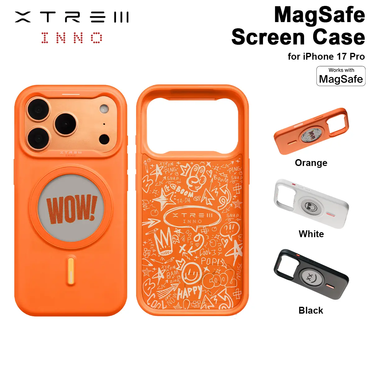 Xtrem Inno MagSafe Screen Case NFC E-Ink Display iPhone 17 Pro